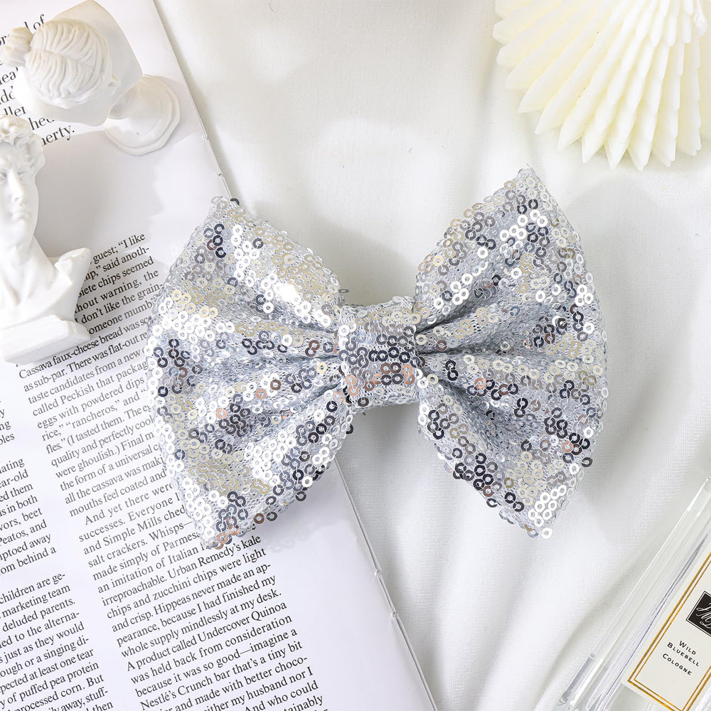 Lanmerry lightweight breathable sequin hair clip keeps hair comfortable.