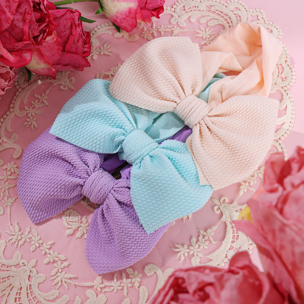 Lanmerry newborn fit headbands closeup showing comfortable all-day wear