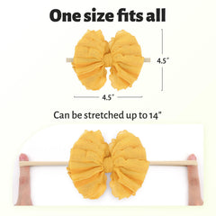Lanmerry nylon headband; soft, non irritating stretch for babies