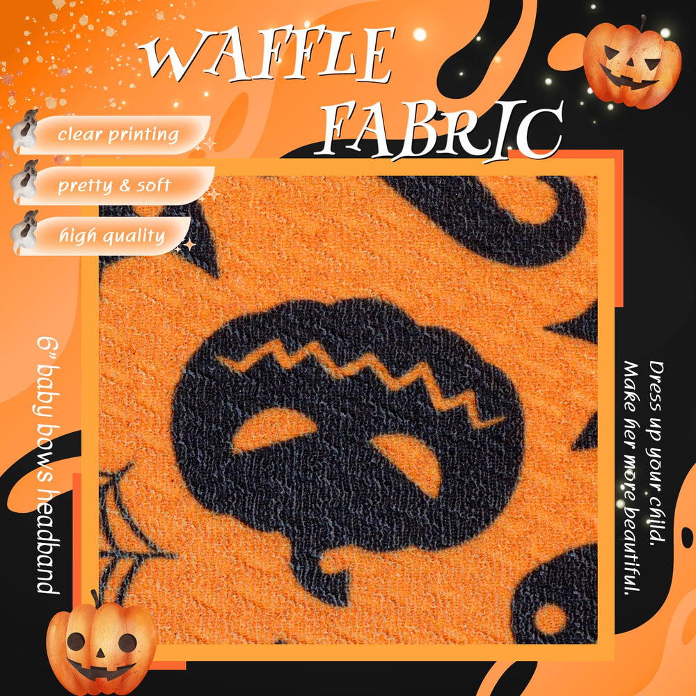 Lanmerry pumpkin-pattern bow adds festive charm to photos.