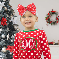 Lanmerry red baby headband — soft fabric for comfy wear.