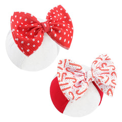 Lanmerry Santa bow headband — festive, photo-ready holiday accessory.