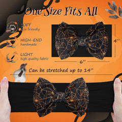 Lanmerry skull-pattern bow complements Halloween outfits.