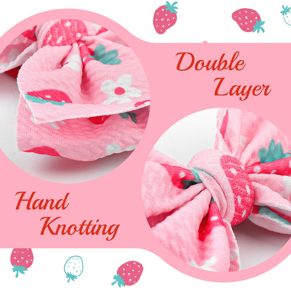 Lanmerry soft-elastic newborn-friendly headband minimizes marks and irritation.