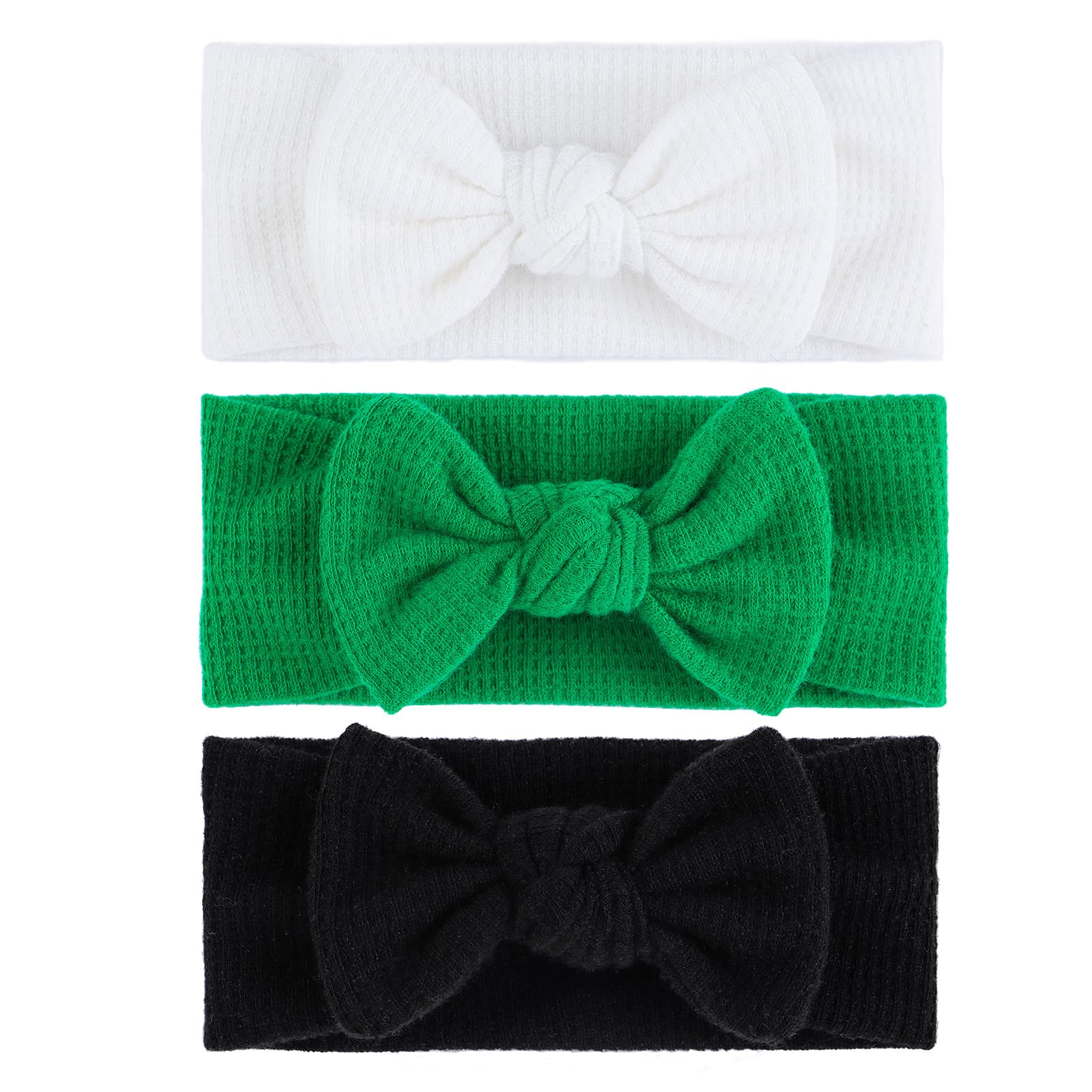 Lanmerry St. Patrick's Day headbands black with bow for party-ready style