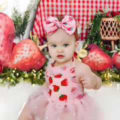 Lanmerry strawberry-pattern headbands add adorable style for everyday outfits.
