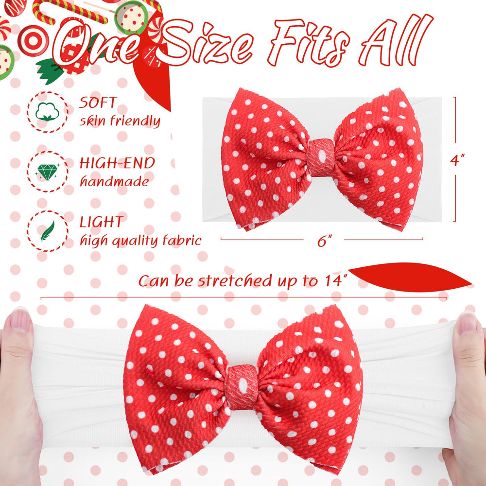 Lanmerry toddler Christmas bow — easy on growing heads.