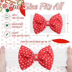 Lanmerry toddler Christmas bow — easy on growing heads.