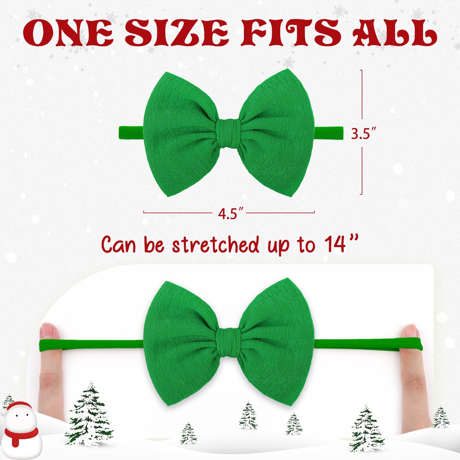 Lanmerry toddler hair accessory featuring a festive Christmas bow.