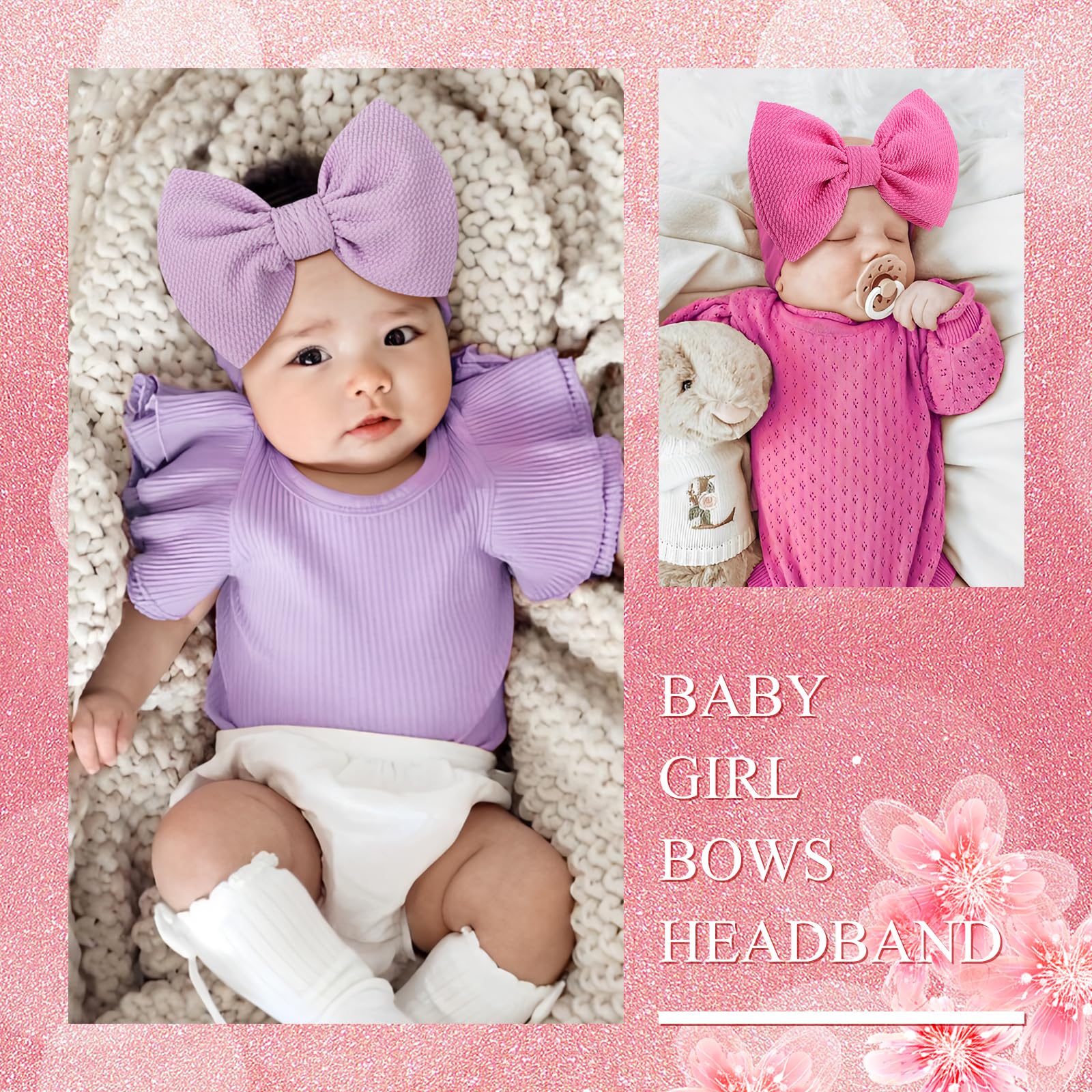 Lanmerry toddler outfit headbands bows shown for versatile styling