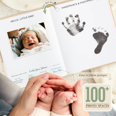 Lanpn birth story and footprints page preserves early moments as keepsake