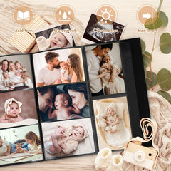 Lanpn Baby Photo Album 600 pockets layout stores milestones with organized ease
