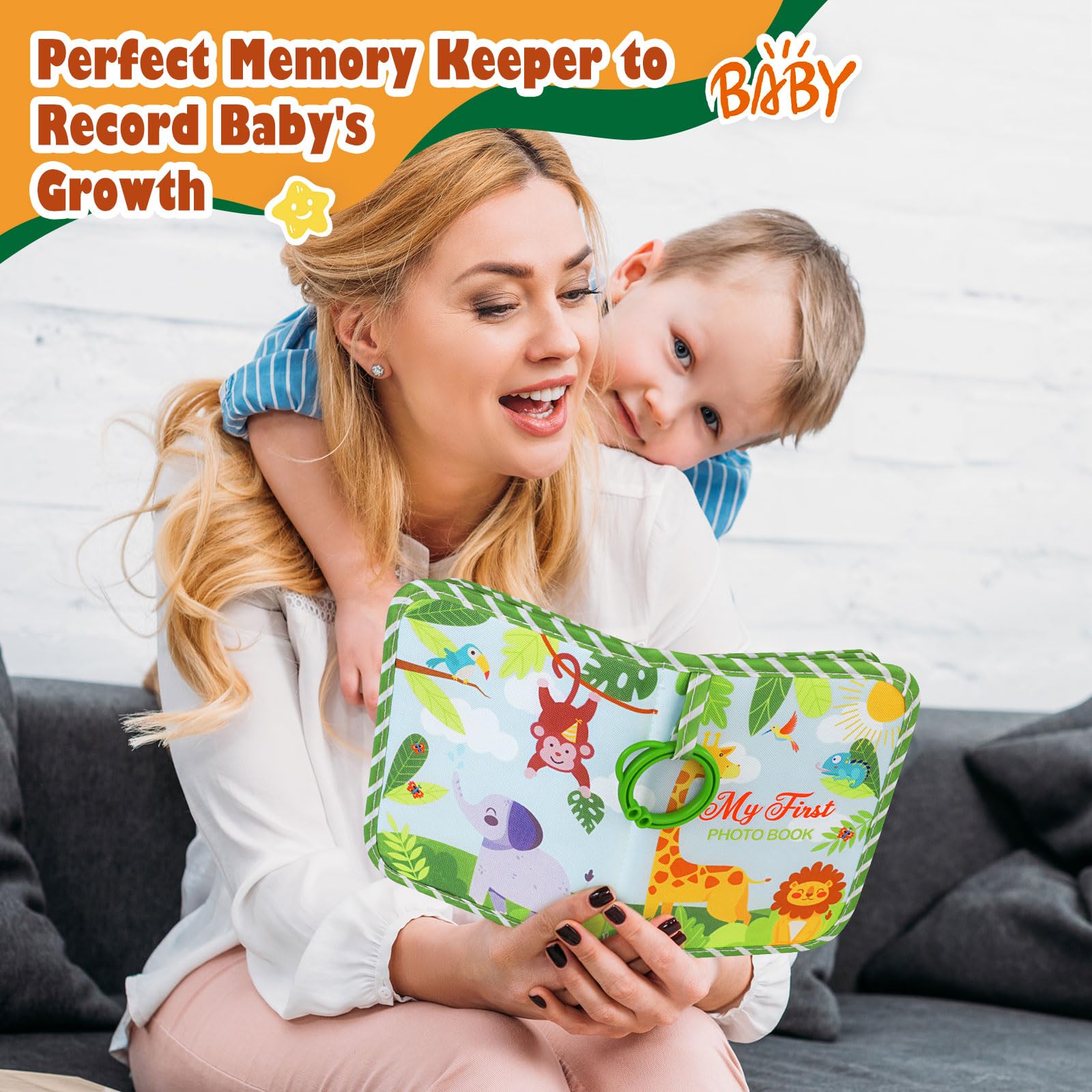 Lanpn gift-ready packaging makes a thoughtful baby shower memory keepsake.