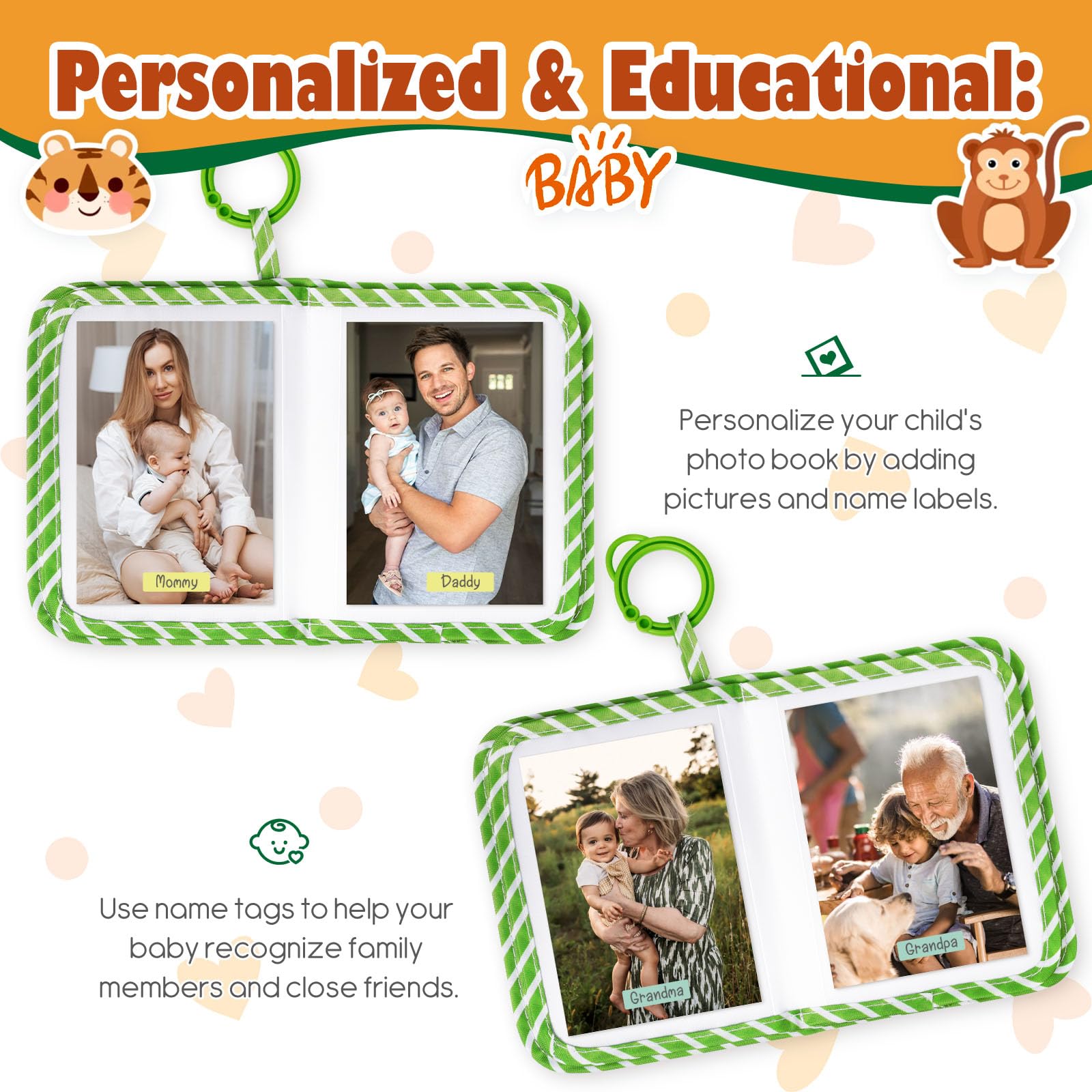 Lanpn safety mirror invites curious exploration with a reflective surface for sensory play.