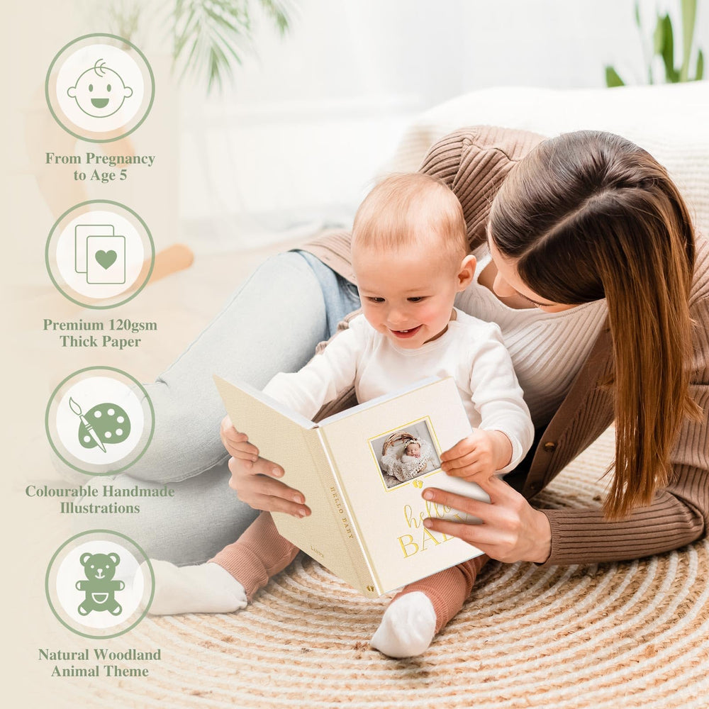 Lanpn gift-ready baby memory book ideal for baby showers and gifting