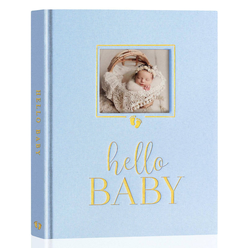 Lanpn newborn memory book cover with gold foil adds premium keepsake appeal