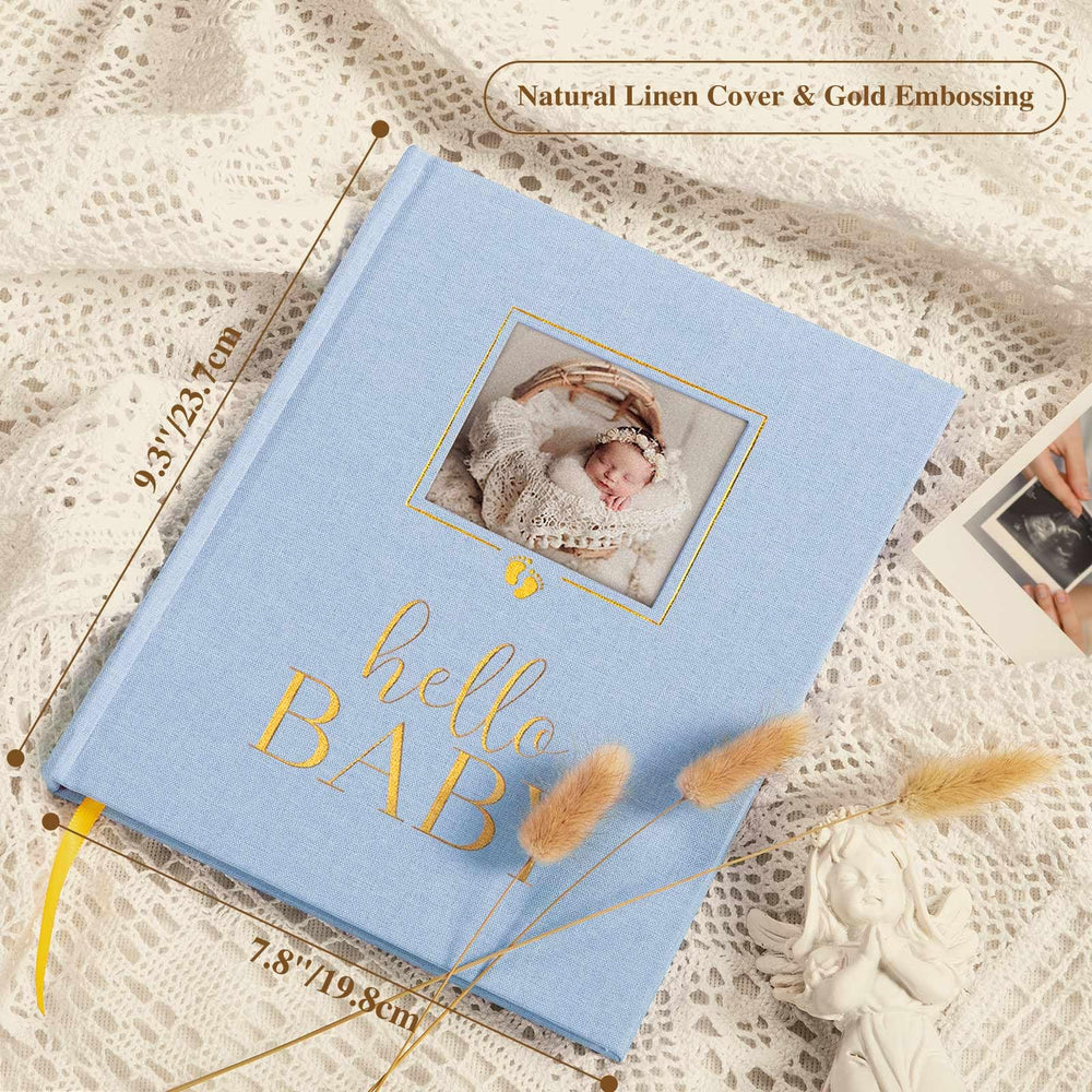Lanpn memory book inside layout showing space for photos and notes