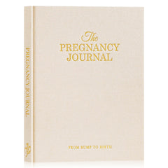 Lanpn pregnancy journal cover in linen texture for durable keepsake