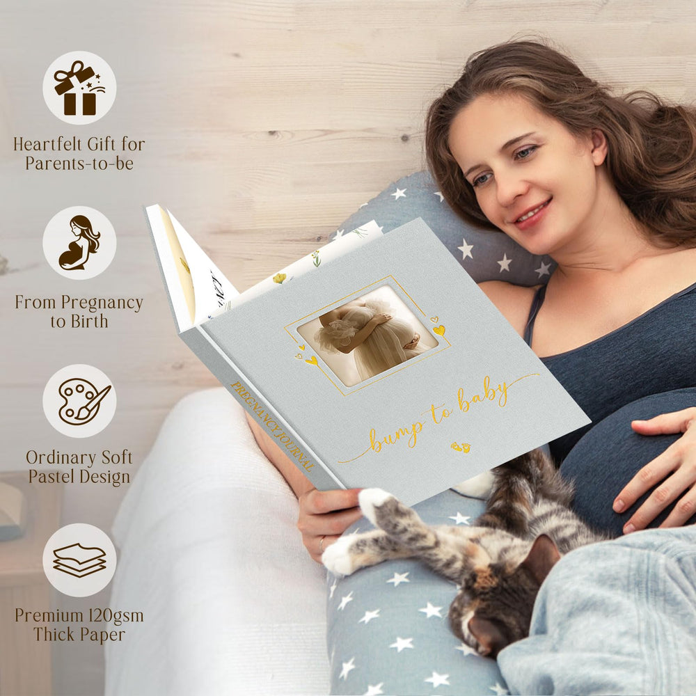 Lanpn gift-packaging ready presentation communicates a thoughtful pregnancy keepsake gift.