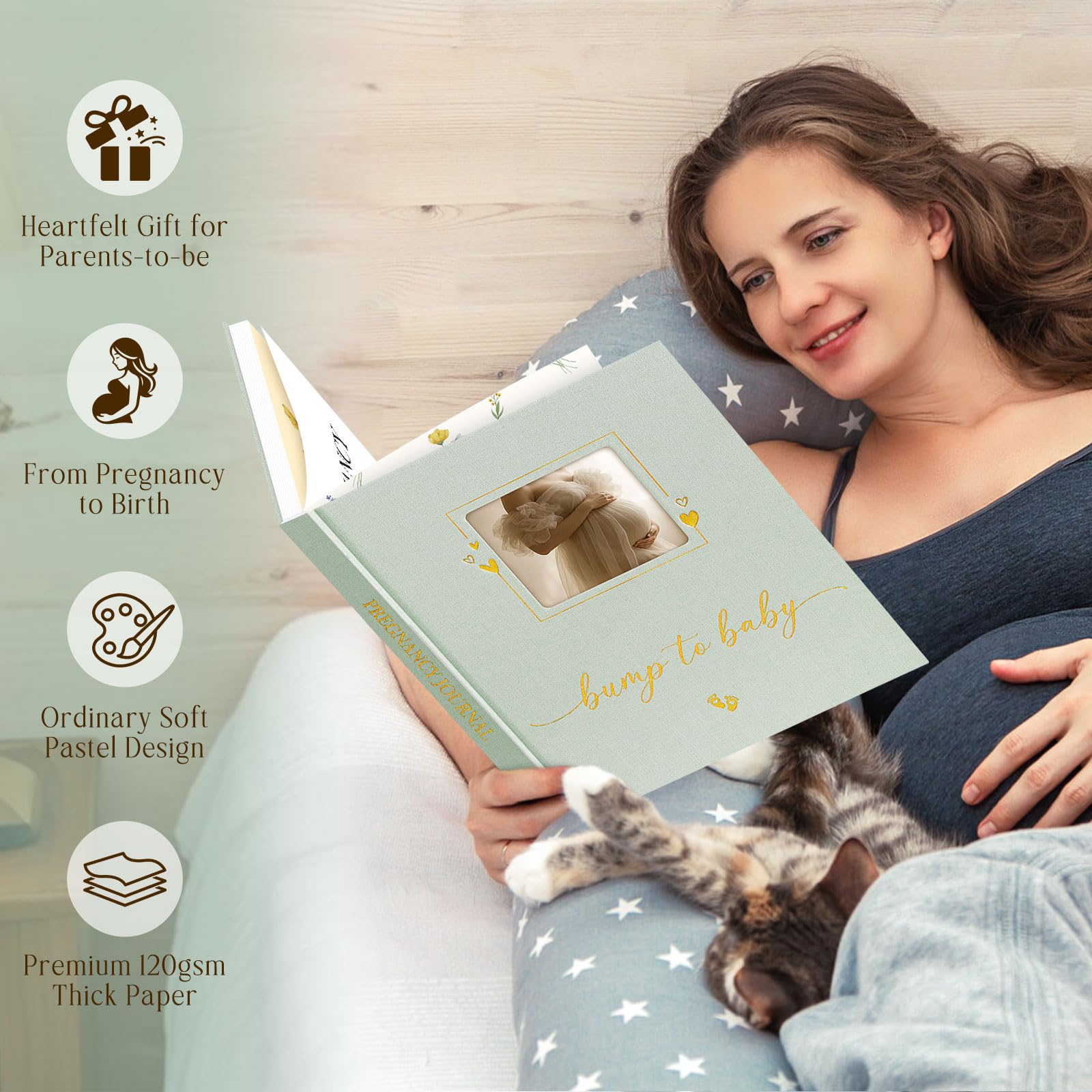 Lanpn gift-ready journal for baby shower or celebration