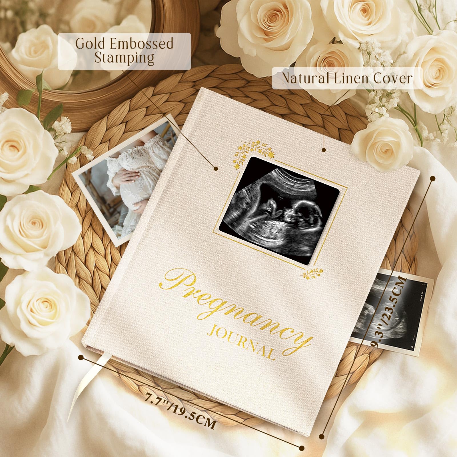 Lanpn Pregnancy Journal interior weekly pages support memory keeping and reflection.