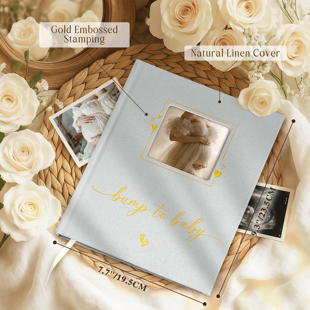 Lanpn weekly-logs page spread highlights ongoing pregnancy progress and reflections.