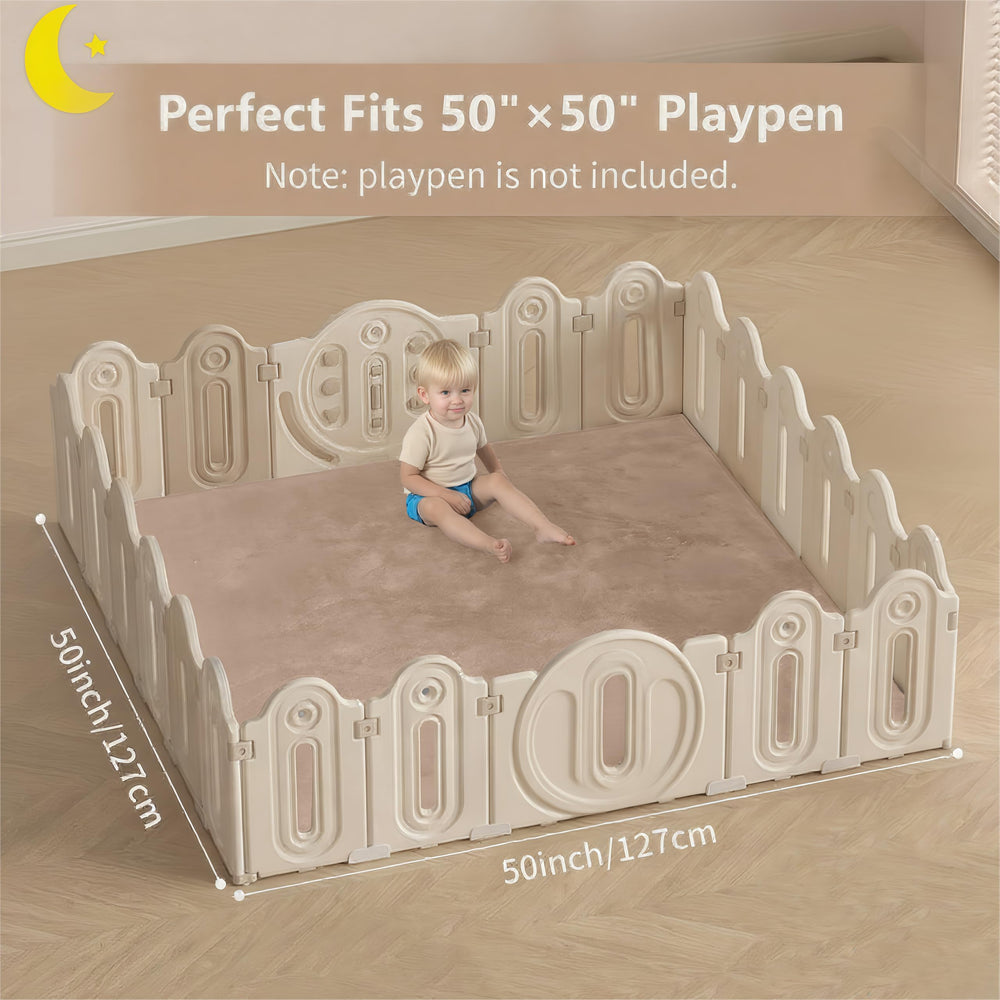 Lansber mat non-slip bottom keeping playtime stable on various floors