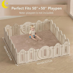 Lansber mat non-slip bottom stays secure on floors during playtime.