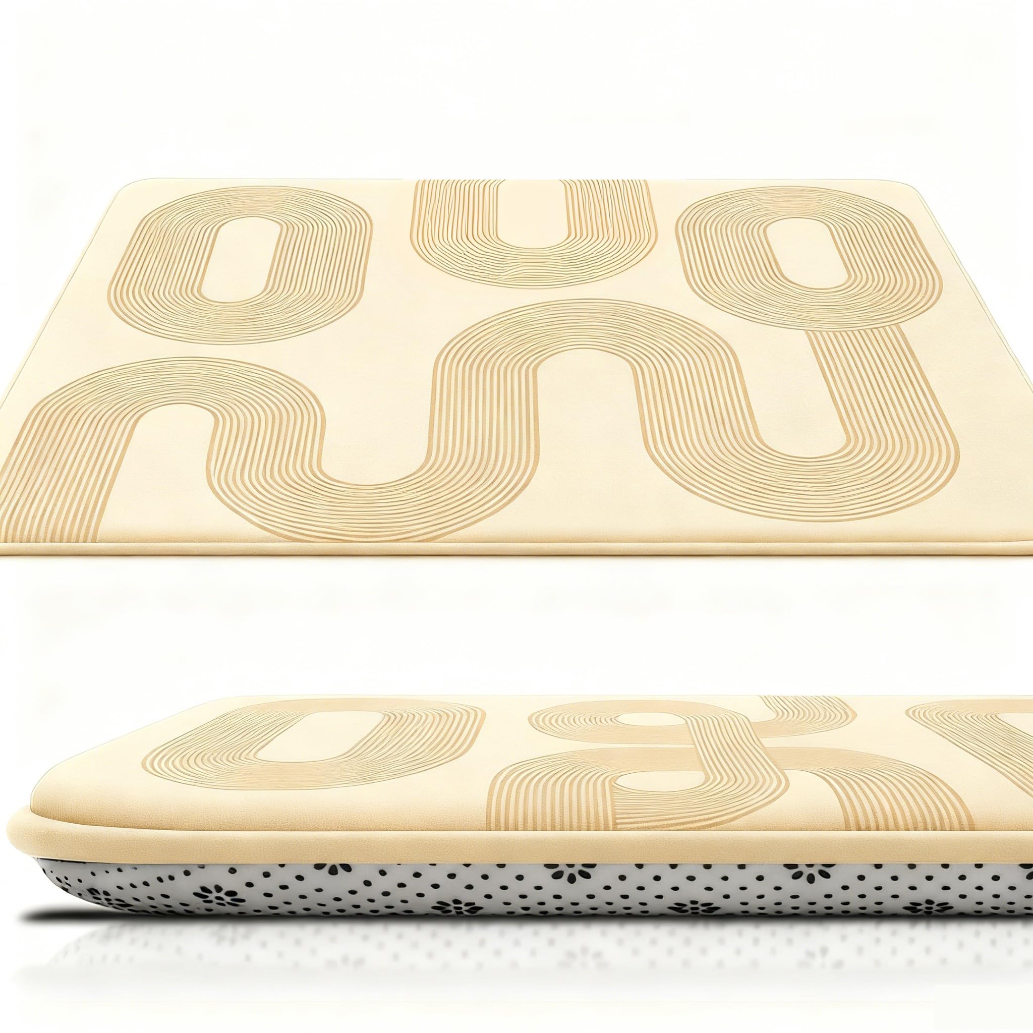 Lansber baby play mat plush foam close-up for tummy time and crawling