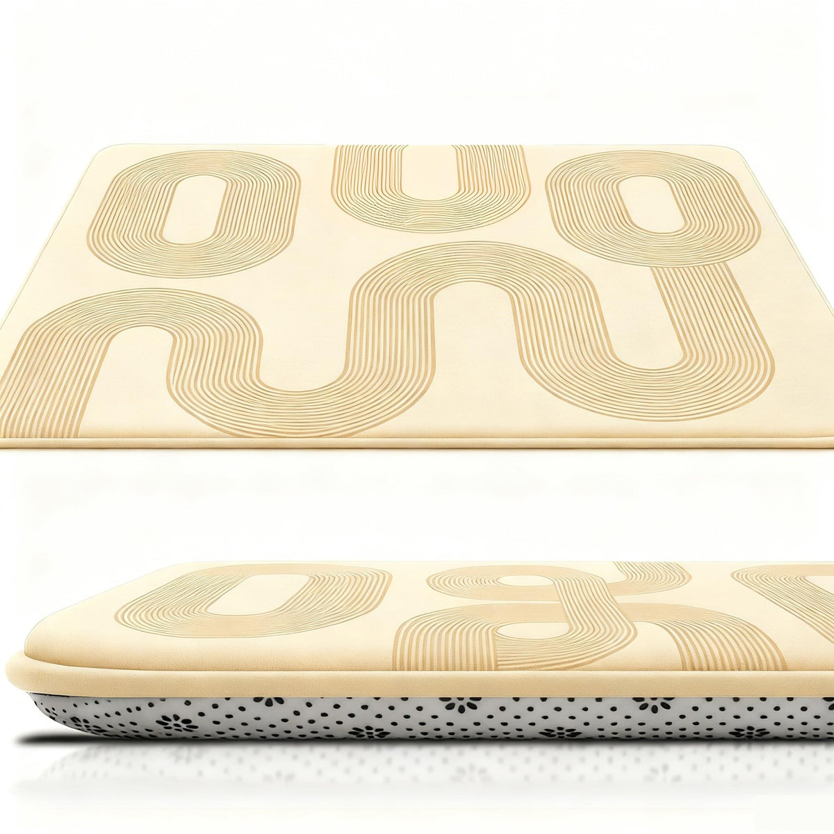 Lansber baby play mat plush foam close-up for tummy time and crawling