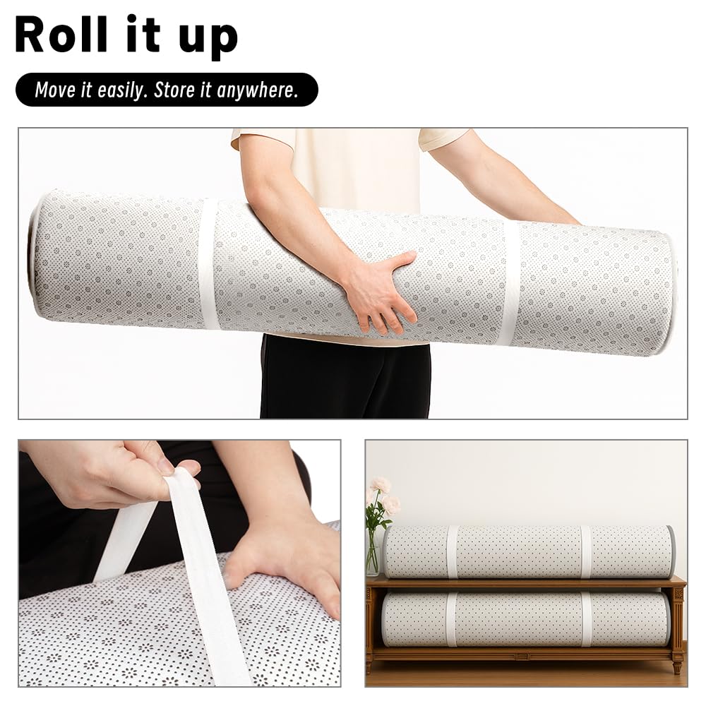 Lansber mat 47x47 inches creates generous space for play