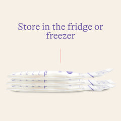 Lansinoh storage bags feature double zip closure for secure storage.
