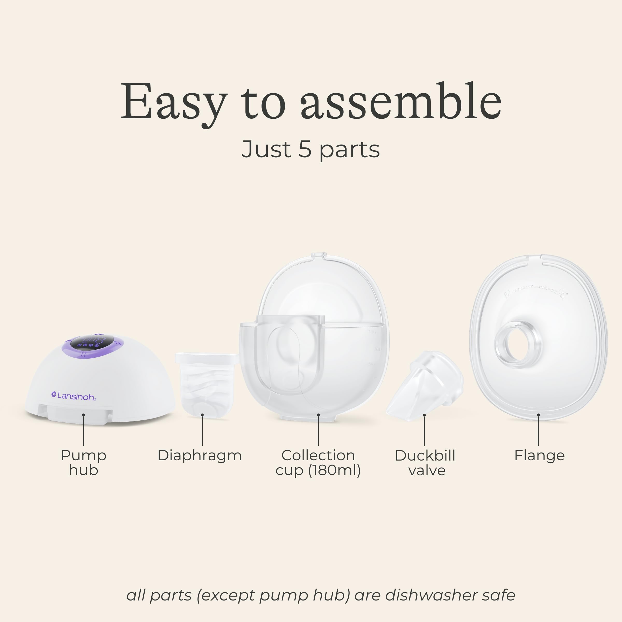 Lansinoh DiscreetDuo quiet-operation keeps pumping under 45db.