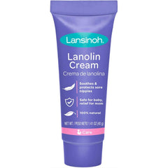 Lansinoh Nipple Cream close-up texture reveals rich lanolin for skin protection.