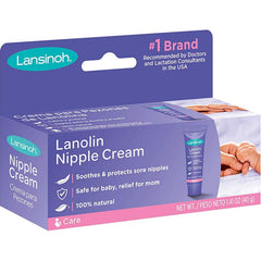 Lansinoh Nipple Cream front view of 4-pack shows soothing moisture for breastfeeding.