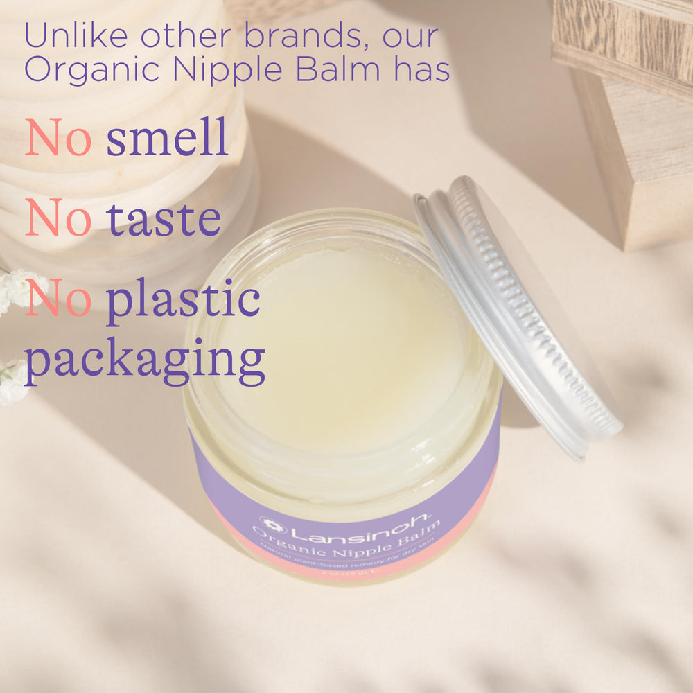 Lansinoh Organic Nipple Balm during pumping use on sensitive skin