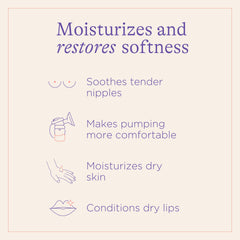 Lansinoh Organic Nipple Balm texture closeup showing smooth consistency