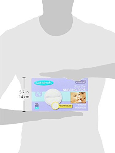 Lansinoh Stay Dry pad designed with breathable waterproof layer for protection.