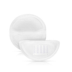 Lansinoh Stay Dry pad's contoured shape for discreet wear under clothing.