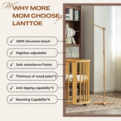 Lanttoe anti-toppling attachment keeps baby gear secure and stability-focused during use.