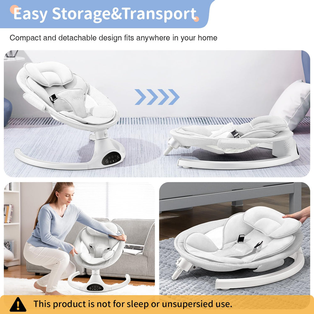 Larex detachable, lightweight design for easy relocation and storage.