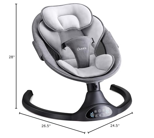 LAREX portable, detachable swing facilitates room-to-room use.