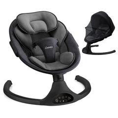 LAREX Baby Swing remote control enables easy speed and timer adjustments.
