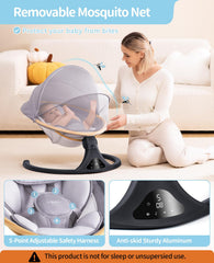 LAREX Baby Swing remote control for easy adjustments.