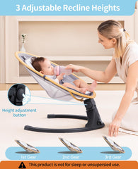 LAREX Baby Swing five-point harness ensures secure positioning.