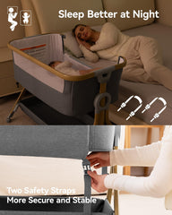 Larex bassinet tilt mode for convenient feeding and comfort moments.