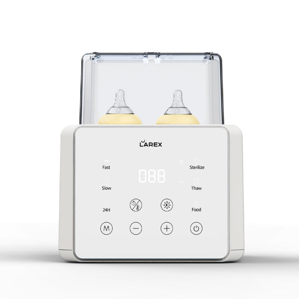 LAREX double bottle warmer food heat—easy heat for baby purees or meals.