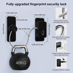 Larimuer Fingerprint Lock adhesive installation demonstrates residue-free mounting on cabinets