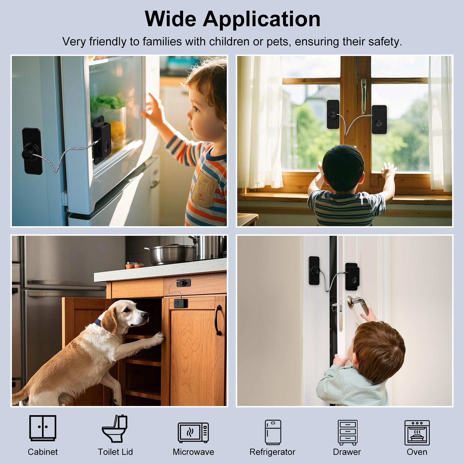 Larimuer Fingerprint Lock drawer application showcases versatile security for kitchen and more