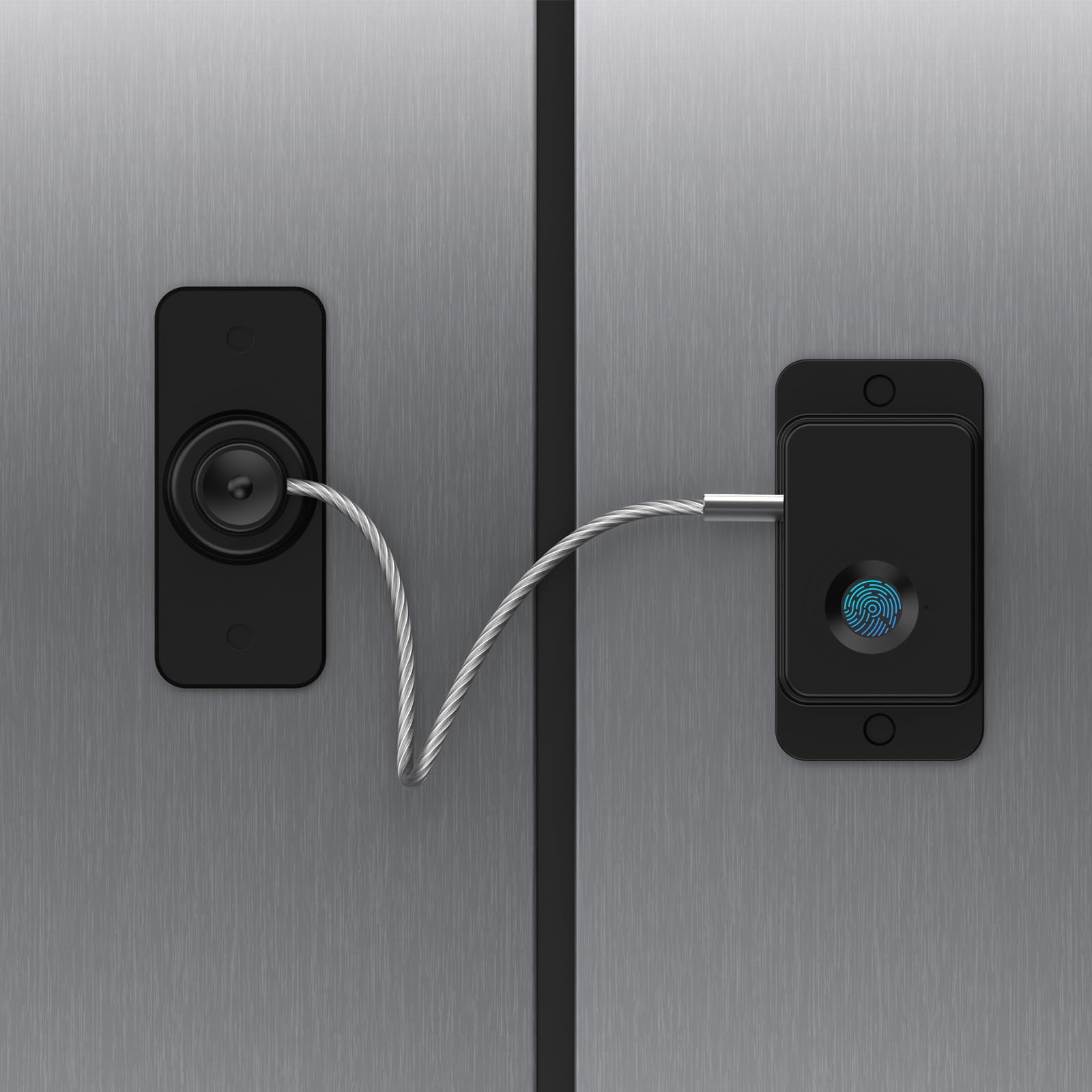 Larimuer Fingerprint Lock front view shows quick, keyless access for families with kids